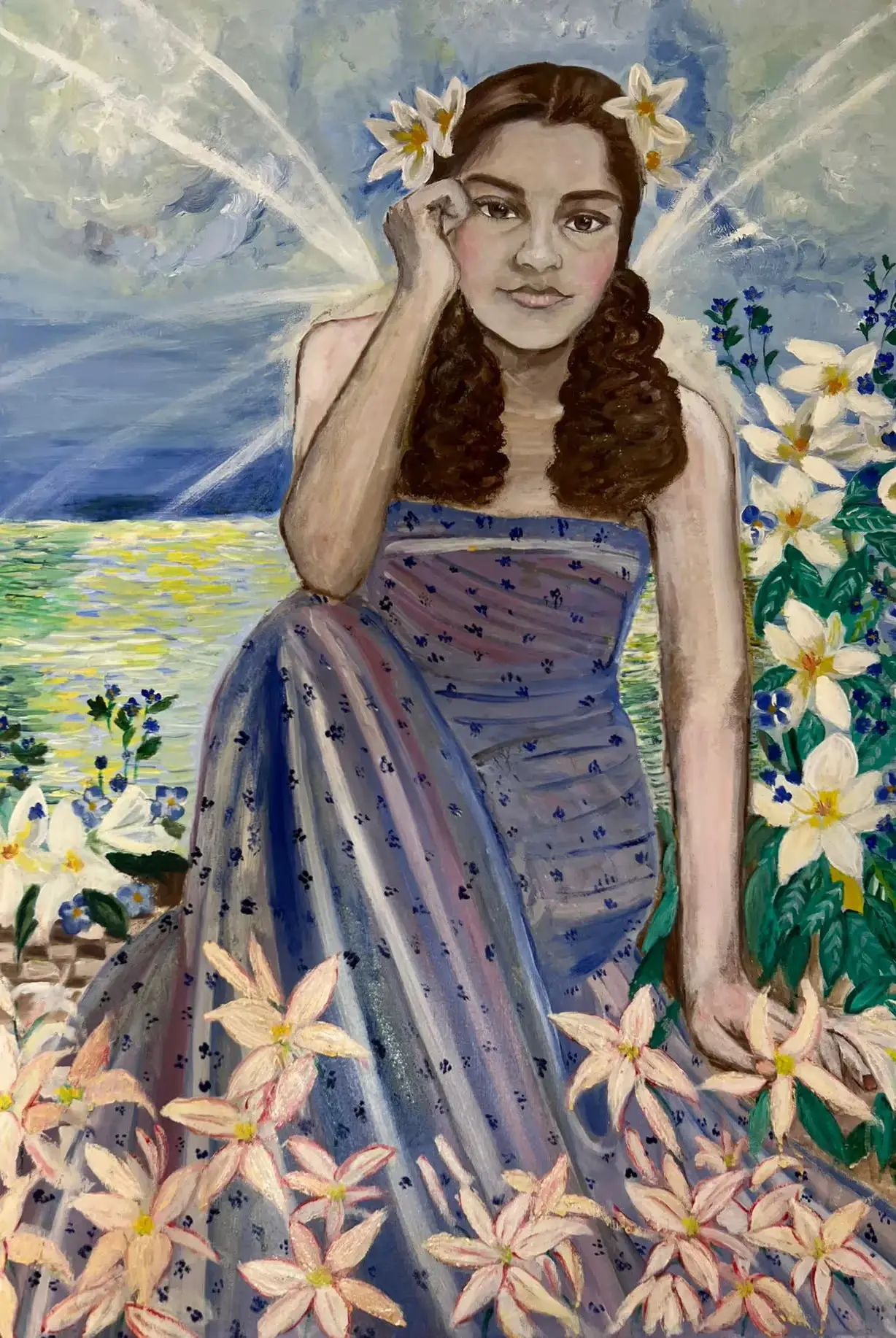 Angel of spring — Oil on canvas