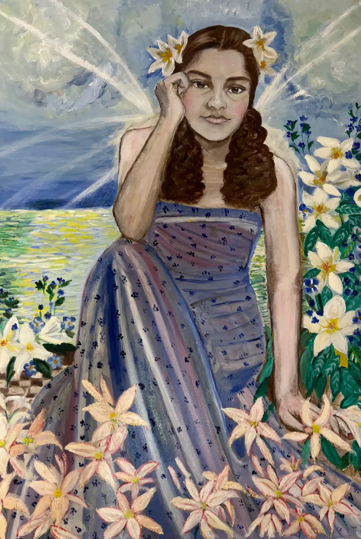 Angel of spring — Oil on canvas