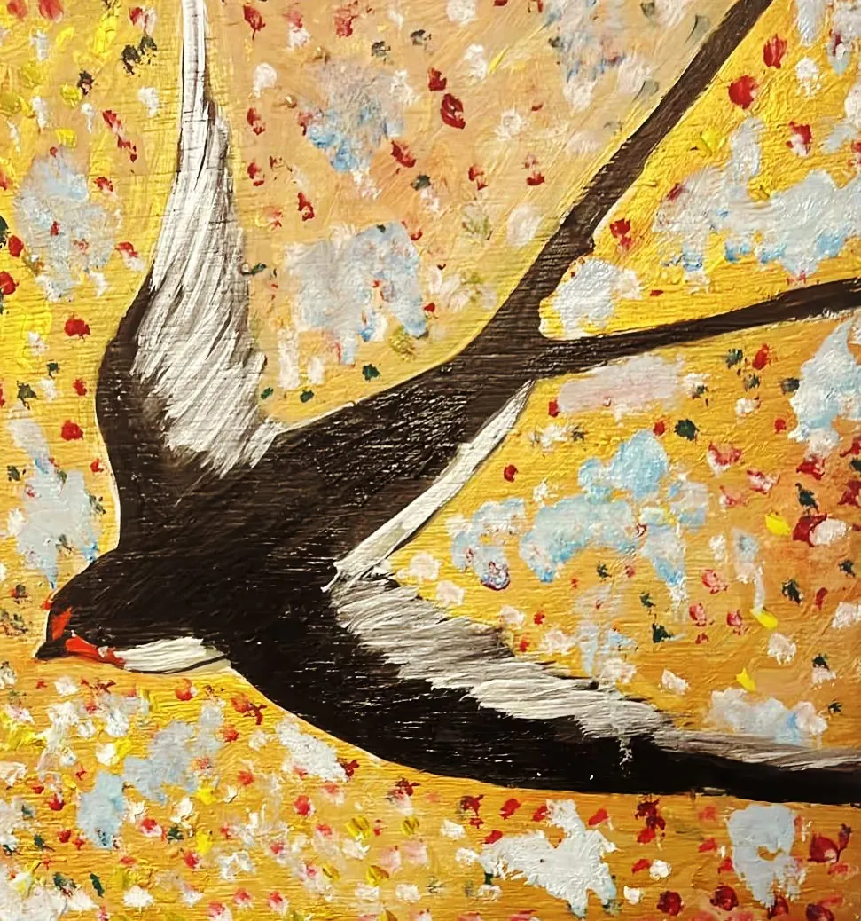 Birds of Freedom: 1 — Oil on wood
