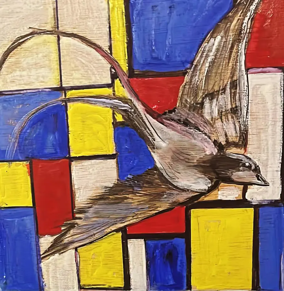 Birds of Freedom: 2 — Oil on wood
