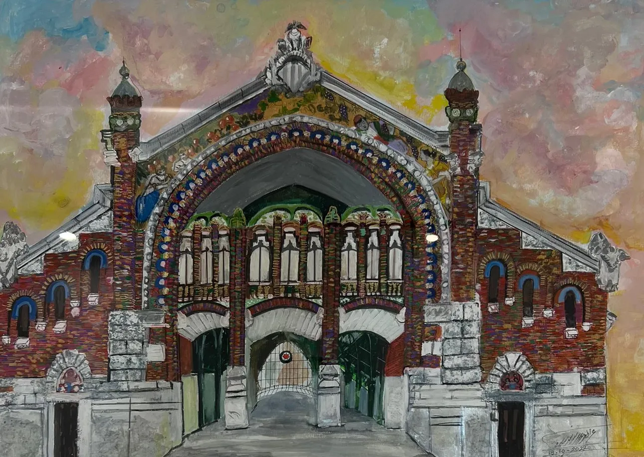 Mercado Colon — Oil on canvas