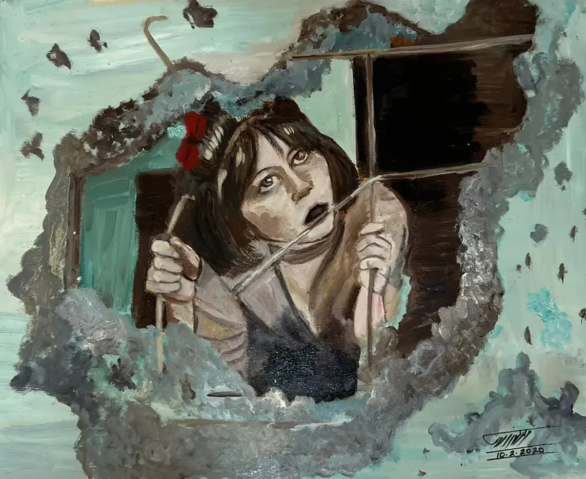 Red Lax — Oil on canvas