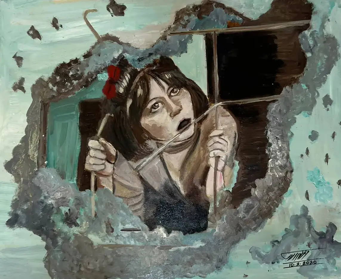 Red Lax — Oil on canvas