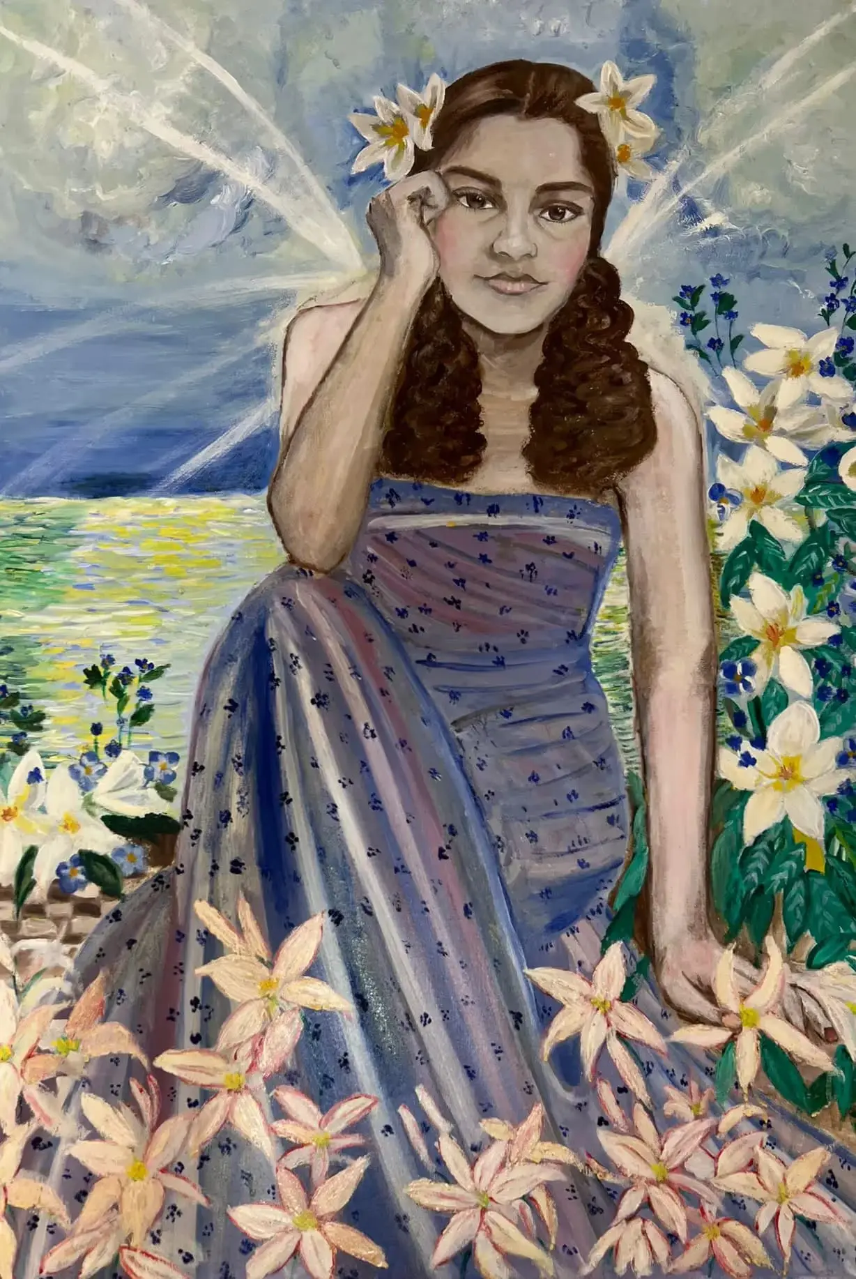 Angel of spring, Oil on canvas