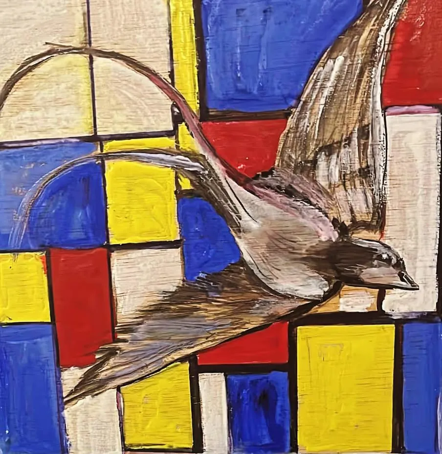 Birds of Freedom: 2, Oil on wood