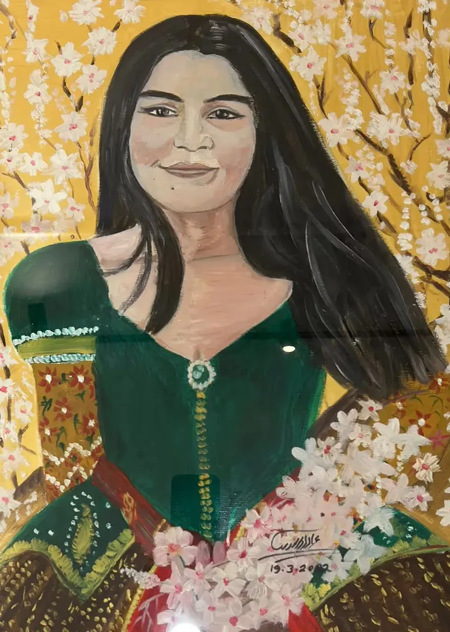 Golden girl — Oil on canvas